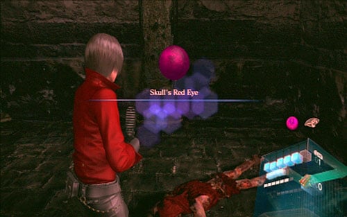 Inside youll find a skeleton with a pink eye - Chapter 2 - Last Fragment of The Key | Adas campaign - Adas campaign - Resident Evil 6 Game Guide