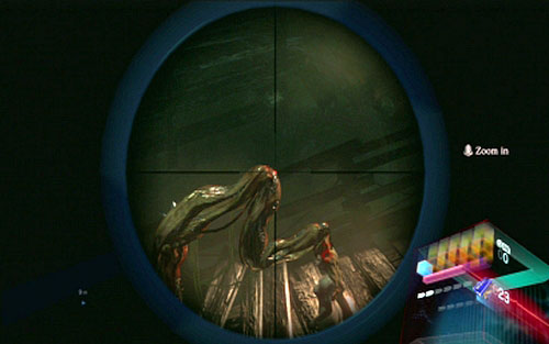 Once the ride is over, you have to shoot the last gland on the beasts sting, thus saving the girl - Chapter 2 - Fighting Deborah | Adas campaign - Adas campaign - Resident Evil 6 Game Guide