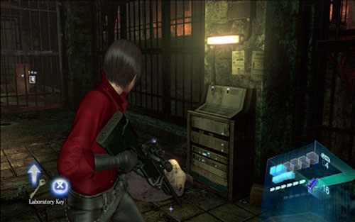 In the prison you have to find a key inside one of the cells - Chapter 2 - The Secret Laboratory | Adas campaign - Adas campaign - Resident Evil 6 Game Guide