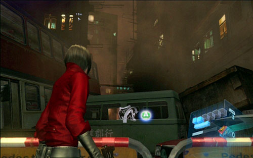 Keep going forwards until you reach a car barricade - Chapter 3 - City Streets | Adas campaign - Adas campaign - Resident Evil 6 Game Guide