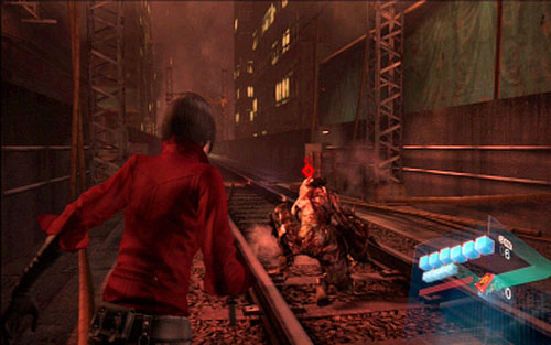 Now you have to defeat the monster in the same way as previously - Chapter 3 - Chainsaw Mutant | Adas campaign - Adas campaign - Resident Evil 6 Game Guide