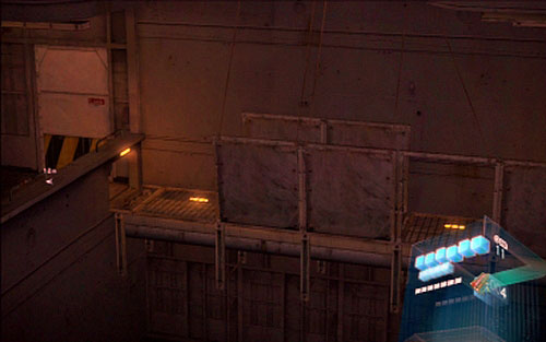 Before the beam of light returns here, you can crawl to the most-left cover - Chapter 4 - Searchlights | Adas campaign - Adas campaign - Resident Evil 6 Game Guide