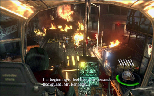 This stage begins in the helicopter - Chapter 5 - The Helicopter Flight | Adas campaign - Adas campaign - Resident Evil 6 Game Guide