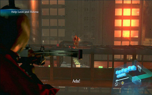 Moments later youll land on the elevator, from which you have to shoot Simmons - Chapter 5 - The Final Fight | Adas campaign - Adas campaign - Resident Evil 6 Game Guide