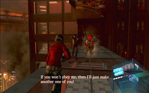 Once this phase is over, youll be moved to the fragment of a skyscraper - Chapter 5 - The Final Fight | Adas campaign - Adas campaign - Resident Evil 6 Game Guide