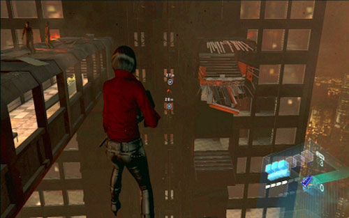 During the next stage of the fight you have to shoot he mutant climbing the building, to save escaping Leon - Chapter 5 - The Final Fight | Adas campaign - Adas campaign - Resident Evil 6 Game Guide