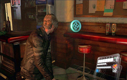 A bit further youll find an abandoned bar - Chapter I | Emblems - Leon - Emblems - Leon - Resident Evil 6 Game Guide