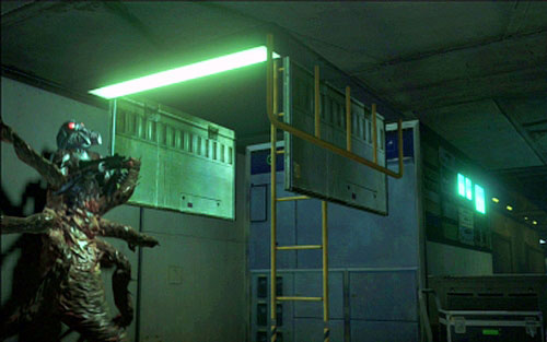 At some point Piers will have to turn large red handwheel, thus lowering the ladder - Chapter IV | Emblems - Chris - Emblems - Chris - Resident Evil 6 Game Guide