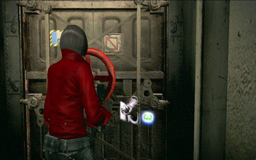 While escaping the mutated beast, youll reach a hatch with the red handwheel - Chapter IV | Emblems - Ada Wong - Emblems - Ada Wong - Resident Evil 6 Game Guide