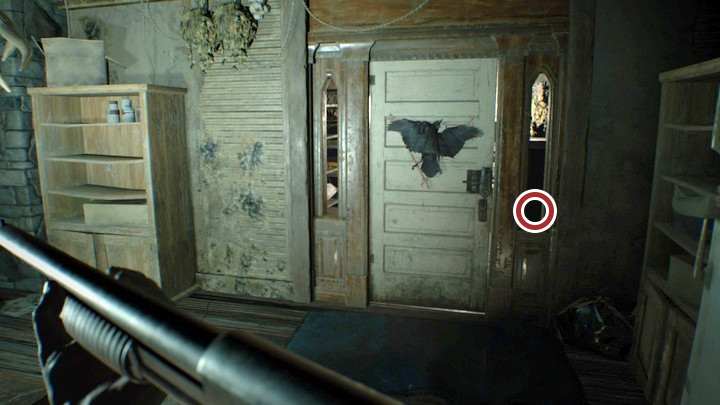 You can find a Mr Everywhere statuette near the door. - Resident Evil 7: Main House, Basement Map - Secrets - Secrets and Maps - Resident Evil 7 Guide, Walkthrough