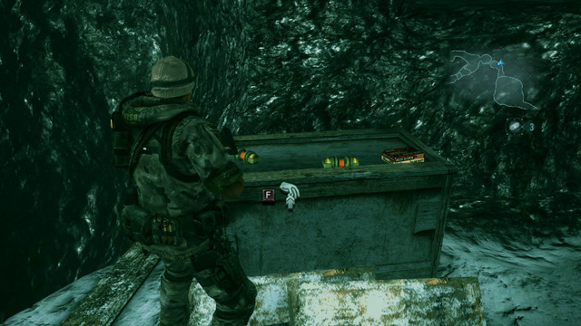 You find a new type of grenades here: B - Double Mystery - part I - Episode 2 - Resident Evil: Revelations - Game Guide and Walkthrough