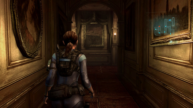 Moving forward, you see a zombie going right - Double Mystery - part II - Episode 2 - Resident Evil: Revelations - Game Guide and Walkthrough