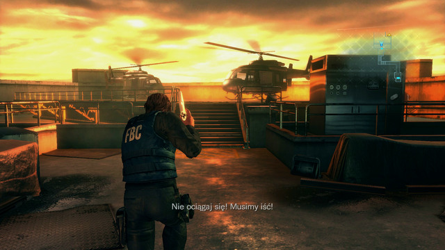 There you find a helicopter waiting for you, what ends this stage - Ghosts of Veltro - part I - Episode 3 - Resident Evil: Revelations - Game Guide and Walkthrough