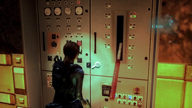 Go through it and use a stairs on left and pull the lever to launch the power - A Nightmare Revisited - Episode 4 - Resident Evil: Revelations - Game Guide and Walkthrough