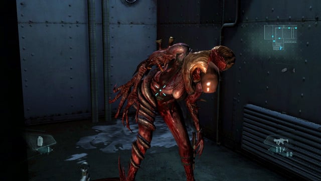 A moment later, a new mutant appears - A Nightmare Revisited - Episode 4 - Resident Evil: Revelations - Game Guide and Walkthrough