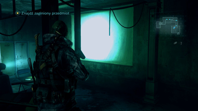 Short corridor leads to a room with a projector, where you have to find a Security Token - Secrets Uncovered - part I - Episode 5 - Resident Evil: Revelations - Game Guide and Walkthrough