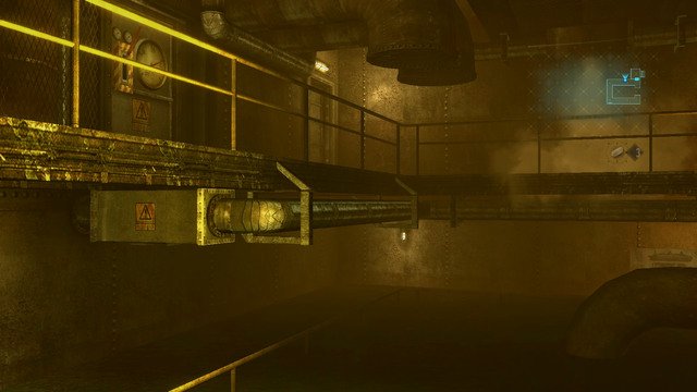 Pull the lever and the blockade a level lower will disappear - Secrets Uncovered - part II - Episode 5 - Resident Evil: Revelations - Game Guide and Walkthrough