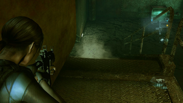 Further path leads you to another flooded area, where you can be attacked by mutated fishes - Secrets Uncovered - part II - Episode 5 - Resident Evil: Revelations - Game Guide and Walkthrough