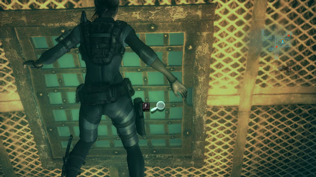 Use it on square grating - Cat and Mouse - part II - Episode 6 - Resident Evil: Revelations - Game Guide and Walkthrough