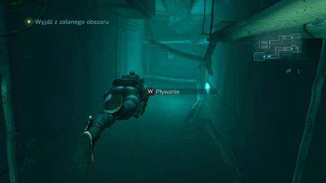 Swim forward until you get to place, where you can emerge - All on the Line - part I - Episode 8 - Resident Evil: Revelations - Game Guide and Walkthrough