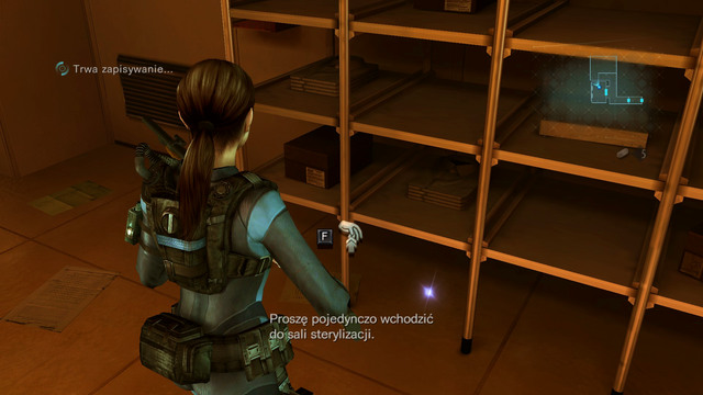 Inside you find several useful items and sterilization chamber - All on the Line - part III - Episode 8 - Resident Evil: Revelations - Game Guide and Walkthrough