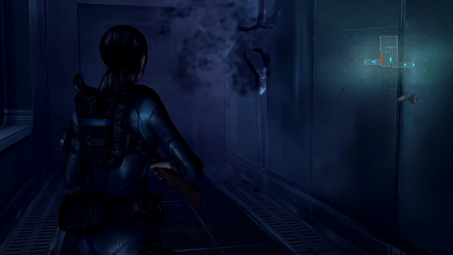 A moment later a new type of mutant emerges from behind the wall - All on the Line - part III - Episode 8 - Resident Evil: Revelations - Game Guide and Walkthrough