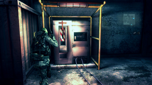 To launch the machine, you have to pull two levers which can be found in the vicinity - No Exit - part I - Episode 9 - Resident Evil: Revelations - Game Guide and Walkthrough