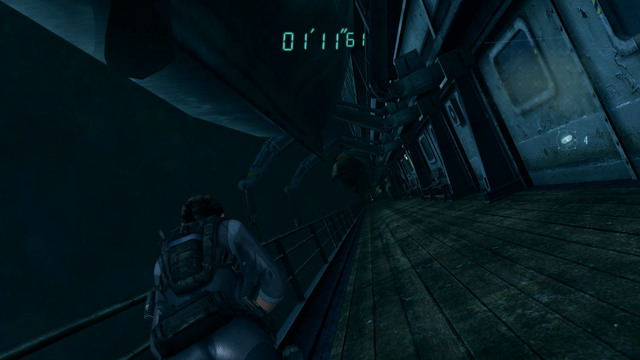 A bit later you find door leading to the deck - Tangled Webs - part II - Episode 10 - Resident Evil: Revelations - Game Guide and Walkthrough