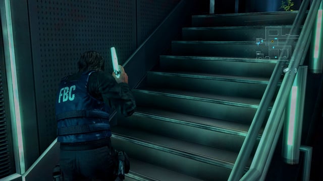 Behind it you find stairs leading to the fourth floor - Revelations - part II - Episode 11 - Resident Evil: Revelations - Game Guide and Walkthrough