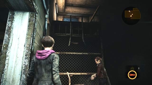 Give a boost to Moira, at the ladder and open the door for Claire, as that character. - Escape the facility - activate power supply | Penal Colony - Claire - Penal Colony - Claire - Resident Evil: Revelations 2 Game Guide