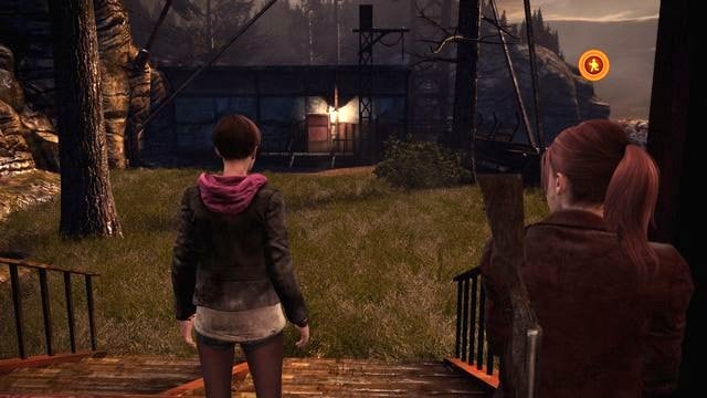 In the last building, you can already feel safe. - Go to the tower | Penal Colony - Claire - Penal Colony - Claire - Resident Evil: Revelations 2 Game Guide