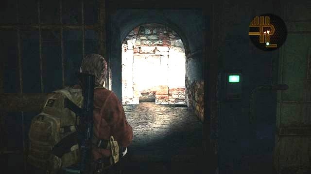 Now, take a moment to take a breath and explore the cells - in the second one, there is an Insect larva, in the third one from the back, there is a Document - Cross the building | Penal Colony - Barry - Penal Colony - Barry - Resident Evil: Revelations 2 Game Guide