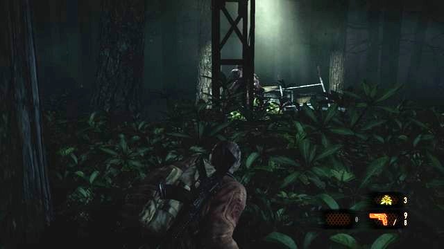 Try to get the second opponent in the forest from behind. - Find another way | Penal Colony - Barry - Penal Colony - Barry - Resident Evil: Revelations 2 Game Guide