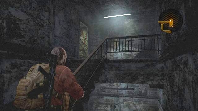 With the drill, you can drill through the door at the top level of the building. - Important choice - Pedro | Episode 2 - Contemplation - Episode 2 - Contemplation - Resident Evil: Revelations 2 Game Guide