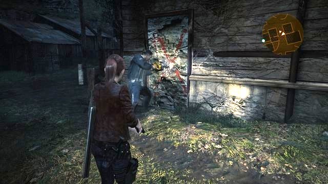Pedro will drill through the door marked with the X symbol. - Find fuel and the battery | Contemplation - Claire - Contemplation - Claire - Resident Evil: Revelations 2 Game Guide