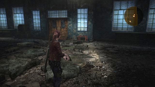 After the battle, search the room - here, you find some shotgun ammo, automatic pistol ammo, Explosive bottle and Green herb (if you have not collected them during the fight) - Go to the tower | Contemplation - Claire - Contemplation - Claire - Resident Evil: Revelations 2 Game Guide