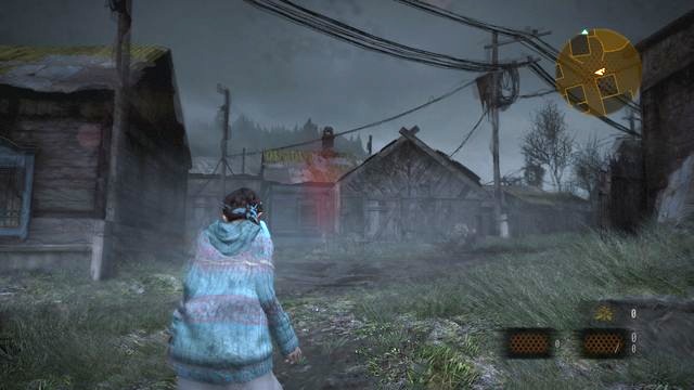 If necessary, you can look up the enemy positions by switching to Natalie. - Cross the village | Contemplation - Barry - Contemplation - Barry - Resident Evil: Revelations 2 Game Guide