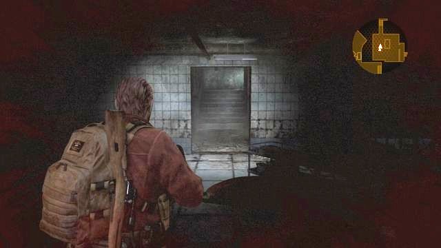 Downstairs, at the entrance to a bigger room, you need to watch out again, for the invisible opponent - Go to the tower - cont. | Contemplation - Barry - Contemplation - Barry - Resident Evil: Revelations 2 Game Guide