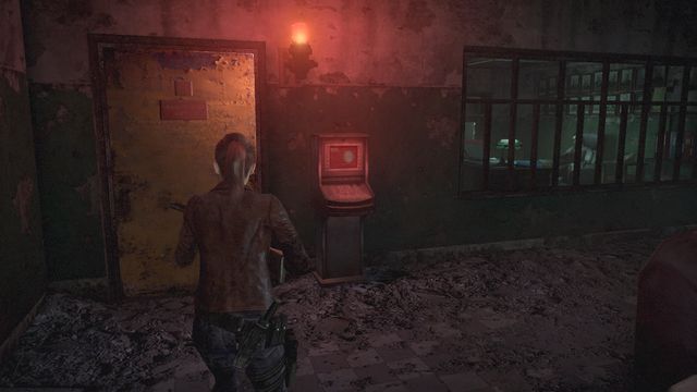 Heading down, dont forget about the room near the stairs - inside, you will find a pistol, a map and a Liver replica. - Find Neil | Judgement - Claire - Judgement - Claire - Resident Evil: Revelations 2 Game Guide