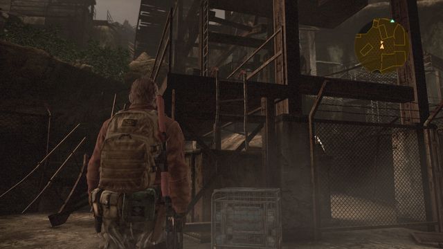 In the place shown in the screen above, place the box downstairs, which will allow you to go up (notice a box as you go) and then again onto a higher level - Find Alex - Bring back the power | Judgement - Barry - Judgement - Barry - Resident Evil: Revelations 2 Game Guide