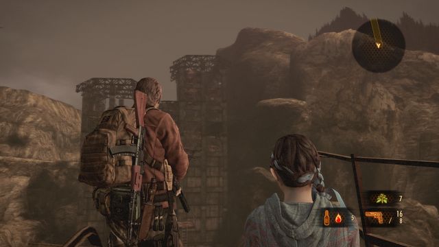 When at the top, approach the destroy track part - Judgement - Barry | Emblems - Episode 3 - Judgement - Tower emblems - Resident Evil: Revelations 2 Game Guide