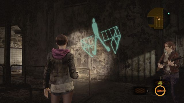 You will find the next drawing in the Butchery 0 the building which you can enter after obtaining the eye - Kafka Drawings (Moira) - Judgement | Emblems - Episode 3 - Judgement - Tower emblems - Resident Evil: Revelations 2 Game Guide