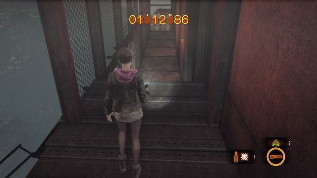 Unlock two platforms for Claire... - Run from the monument - countdown | Metamorphosis - Claire - Metamorphosis - Claire - Resident Evil: Revelations 2 Game Guide