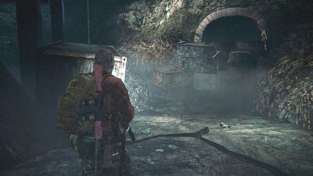 Behind the container you will find two boxes with interesting stuff. - Go to the top of the cliff | Metamorphosis - Barry - Metamorphosis - Barry - Resident Evil: Revelations 2 Game Guide