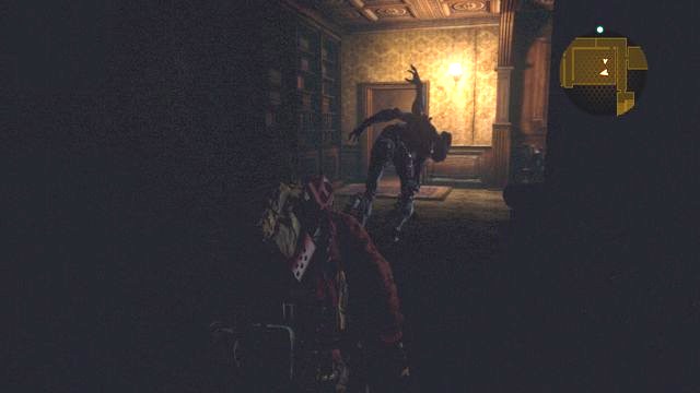 Upstairs you can easily attack enemy from behind. - Find Alex - continuing after finding Emblem key | Metamorphosis - Barry - Metamorphosis - Barry - Resident Evil: Revelations 2 Game Guide