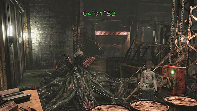 Rebecca has to safely reach four valves and interact with them. - Boss 7: Queen Leech - second encounter | Boss battles - Boss battles - Resident Evil Zero HD Game Guide & Walkthrough