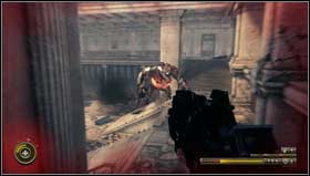 Your main task is to keep the Brawler at the distance so you have to often run away - Chapter 7 - p. 2 - Walkthrough - Resistance 3 - Game Guide and Walkthrough