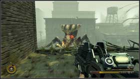 The whole fight is divided into three phases and the goal is to destroy the vital points of the Widowmaker - Chapter 9 - p. 2 - Walkthrough - Resistance 3 - Game Guide and Walkthrough