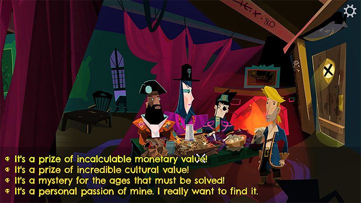 Go right to talk to the young Pirate Leaders - Return to Monkey Island: Talk to pirate leaders - walkthrough - Part 1 - A Friendly Place - Return to Monkey Island Walkthrough