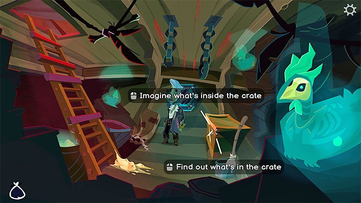 The next step is to look inside the Crate - Return to Monkey Island: Sail to Monkey Island - walkthrough - Part 2 - A Dangerous Journey - Return to Monkey Island Walkthrough